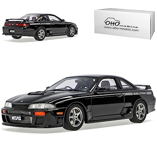 alles-meine.de GmbH Nisan Silvia S14 200SX Coupe Schwarz 1993-1999 Nr 847 1/18 Otto Modell Auto mit individiuellem Wunschkennzeichen von alles-meine.de GmbH