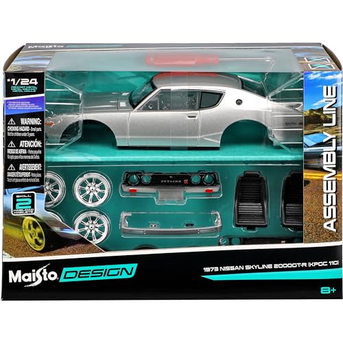 alles-meine.de GmbH Nisan Skyline 2000 GT-R KPGC110 Typ C110 Coupe Silber 1972-1977 Bausatz Kit 1/24 Modell Auto mit individiuellem Wunschkennzeichen alles-meine.de GmbH Nisan Skyline 2000 GT-R KPGC110 Typ C110 Coupe Silber 1972-1977 Bausatz Kit 1/24 Modell Auto mit individiuellem Wunschkennzeichen von alles-meine.de GmbH