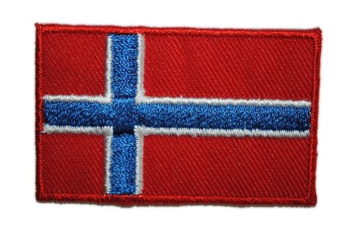 alles-meine.de GmbH Norwegen 6,2 cm * 3,9 cm Bügelbild Aufnäher Applikation Fahne Wappen Flagge von alles-meine.de GmbH