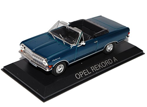 alles-meine.de GmbH Opel Rekord A Cabrio Blau 1/43 Modellcarsonline Modell Auto mit individiuellem Wunschkennzeichen von alles-meine.de GmbH