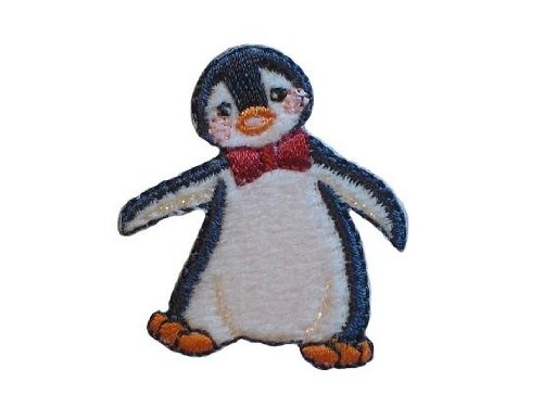 alles-meine.de GmbH Pinguin 3,8 cm * 4,4 cm Bügelbild Aufnäher Applikation Pinguine Antarktis Vogel von alles-meine.de GmbH