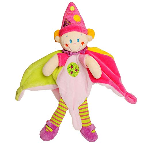 alles-meine.de GmbH Plüschtier - Schmusetuch/Knuddeltuch - Clown/Fee/Elfe - 39 cm - superweich - Plüschfigur - Stofftier/Kuscheltier - Bunt Geburt Baby von alles-meine.de GmbH