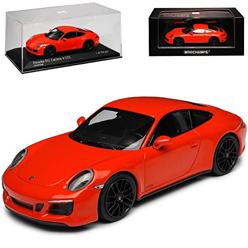 alles-meine.de GmbH Porsche 911 991 II Carrera 4 GTS Coupe Lava Orange Modell ab 2012 Ab Facelift 2015 1/43 Minichamps Modell Auto mit individiuellem Wunschkennzeichen von alles-meine.de GmbH