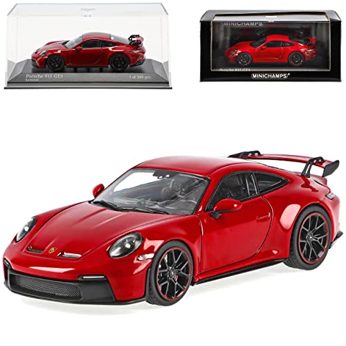 alles-meine.de GmbH Porsche 911 992 GT3 Coupe Rot Neue Generation Ab 2019 1/43 Minichamps Modell Auto mit individiuellem Wunschkennzeichen von alles-meine.de GmbH