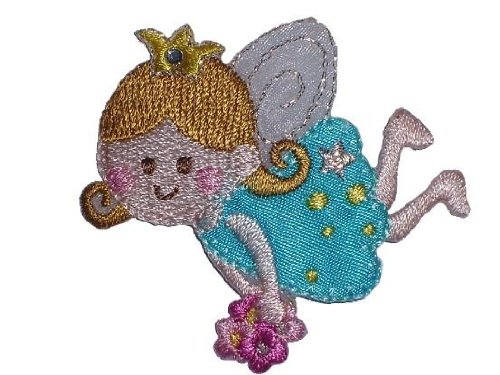 alles-meine.de GmbH Prinzessin 5,2 cm * 5,4 cm Bügelbild Aufnäher Applikation Zauberfee blau Fee von alles-meine.de GmbH