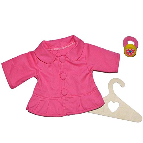 alles-meine.de GmbH Puppenkleidung Gr. 28-35 cm - Jacke pink rosa mit Rüsche Kleidung Bekleidung Jäckchen Sommerjacke von alles-meine.de GmbH