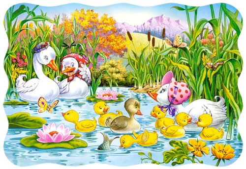 Puzzle 30 Teile - das hässliche Entlein - Märchen Hans Christian Andersen - Kinderpuzzle für Kinder - Ente Entchen Tiere von alles-meine.de GmbH