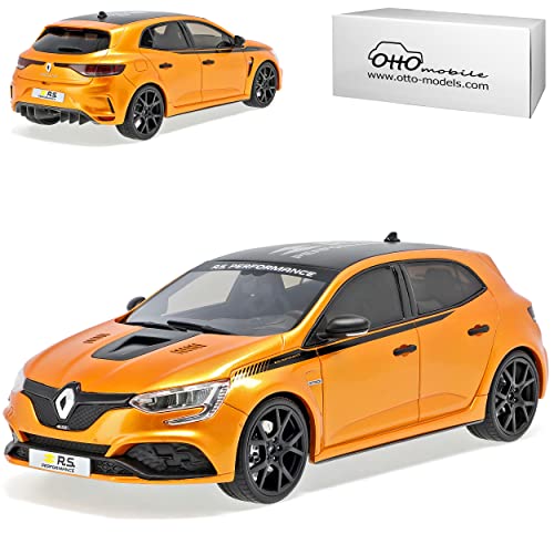 alles-meine.de GmbH Renautl Megane RS IV Performance Kit Orange 5 Türer Version Ab 2017 4. Generation Ab 2015 1/18 Otto Modell Auto mit individiuellem Wunschkennzeichen von alles-meine.de GmbH