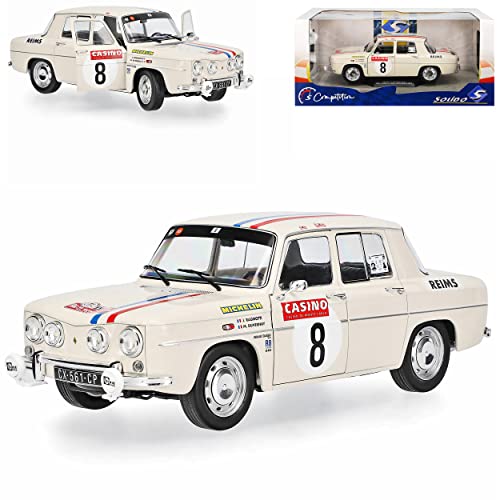 alles-meine.de GmbH Renautl R8 Gordini 1300 Limousine Rally Monte Carlo 2014 History Ragnotti 1962-1973 1/18 Solido Modell Auto mit individiuellem Wunschkennzeichen von alles-meine.de GmbH