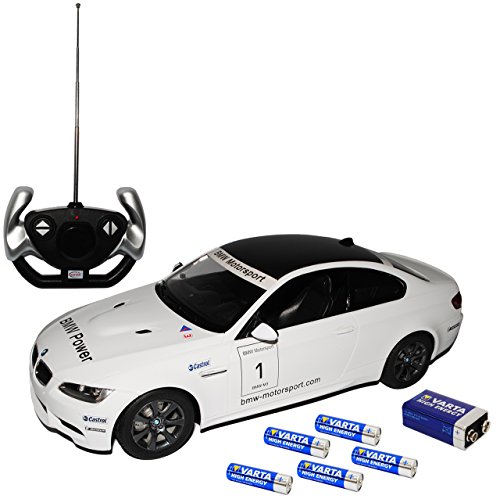 alles-meine.de GmbH Riesig B*M*W 3er E92 M3 Coupe Weiss 2005-2013 RC Funkauto - mit Beleuchtung - inklusive Batterien- sofort startklar 1/14 Rastar Modell Auto mit individiuellem.. von alles-meine.de GmbH