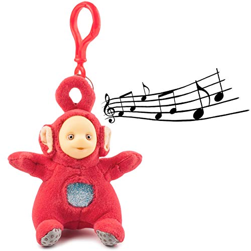 alles-meine.de GmbH Schlüsselanhänger mit Sound & Musik - Plüschtier - Teletubbies - Po - superweich - Stofftier/Kuscheltier Knuddeltier - süßer Schmusetier - rot Anhänger Häng.. von alles-meine.de GmbH