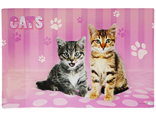 alles-meine.de GmbH Schreibtischunterlage Katze 60 cm * 40 cm - PVC Unterlage/Knetunterlage/Schreibunterlage/Tischunterlage Kätzchen Mieze von alles-meine.de GmbH