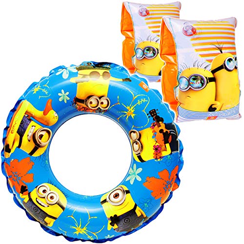 alles-meine.de GmbH Set Schwimmflügel & Schwimmring - aufblasbar - Minion - 2 bis 6 Jahre - Schwimmärmel & Schwimmhilfe - für Jungen - Kinder Luft/Strandspielzeug - Bades.. von alles-meine.de GmbH