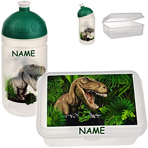 alles-meine.de GmbH Set: Lunchbox/Brotdose + Trinkflasche - Dinosaurier - Dino - inkl. Name - BPA frei - Brotbüchse Küche Essen - Flasche Kohlensäure geeignet - Wasserflasche T.. alles-meine.de GmbH Set: Lunchbox/Brotdose + Trinkflasche - Dinosaurier - Dino - inkl. Name - BPA frei - Brotbüchse Küche Essen - Flasche Kohlensäure geeignet - Wasserflasche T.. von alles-meine.de GmbH