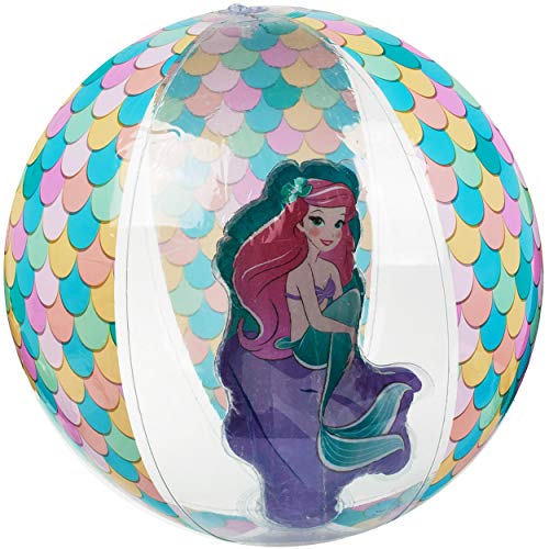 alles-meine.de GmbH Strandball/Ball aufblasbar - Princess - Prinzessin - Arielle - Ø 43 cm - transparent & durchsichtig - Wasserball - aufblasbarer großer Ball/Beachball - Ki.. von alles-meine.de GmbH