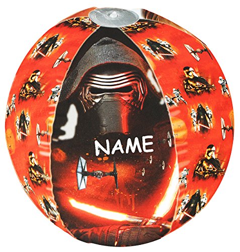 alles-meine.de GmbH Strandball/Ball aufblasbar - Star War - Kylon Ren/Darth Vader - incl. Name - Ø 44 cm - Wasserball - aufblasbarer großer Ball/Beachball - Kinder Spie.. von alles-meine.de GmbH