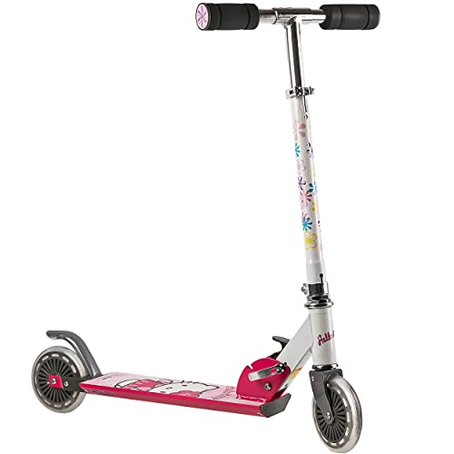 alles-meine.de GmbH Streetroller Scooter - Katze kompatibel zu Hello Kitty - Roller Metall 12cm Räder 50 kg - Kinderroller von alles-meine.de GmbH