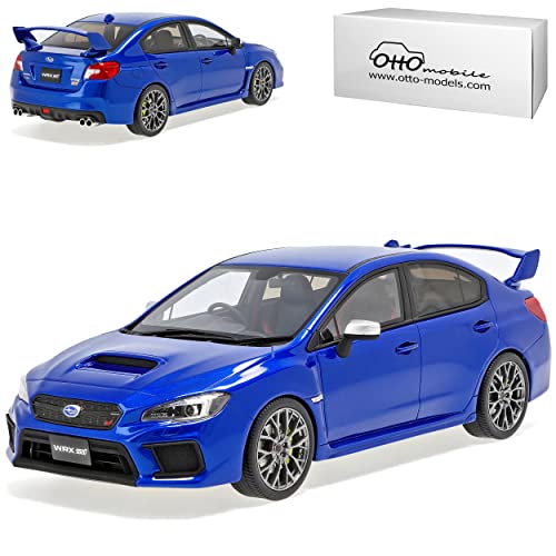 alles-meine.de GmbH Subaru Impreza WRX STI Limousine Blau 2014-2021 Nr 918 1/18 Otto Modell Auto mit individiuellem Wunschkennzeichen von alles-meine.de GmbH