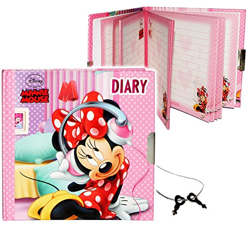 alles-meine.de GmbH Tagebuch mit Schloss - Minnie Mouse - Buch gebunden - mit Schlüssel - für Geheimnisse Reisetagebuch/Notizbuch liniert Hardcover - Mädchen Kinder - Daisy.. von alles-meine.de GmbH