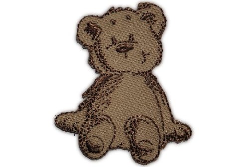 alles-meine.de GmbH Teddy 4,8 cm * 5,6 cm Bügelbild Aufnäher Applikation Kinder Teddybär Bär von alles-meine.de GmbH