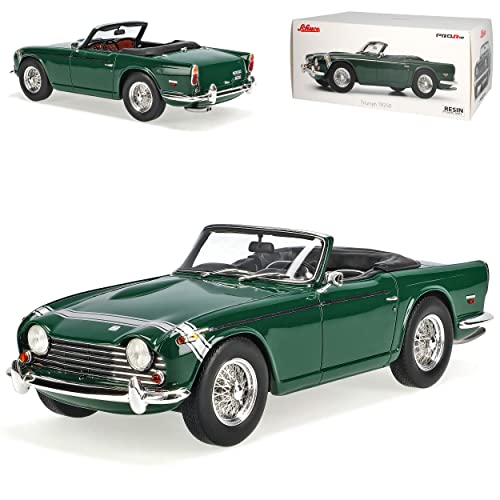 Triumph TR5 TR250 Cabrio Offen Grün 1967-1968 1/18 Schuco Modell Auto mit individiuellem Wunschkennzeichen von alles-meine.de GmbH