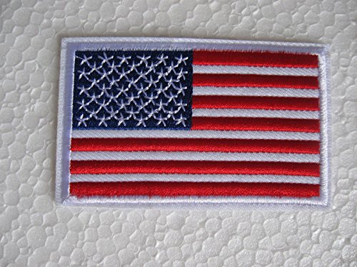 alles-meine.de GmbH USA - 6 cm * 4 cm - Bügelbild/Aufnäher Applikation - Fahne Wappen Flagge Amerika von alles-meine.de GmbH