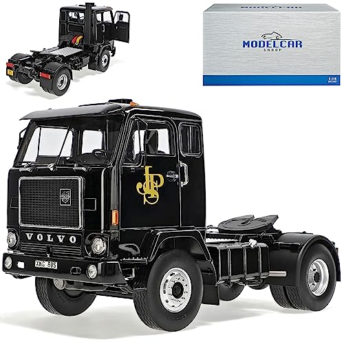 alles-meine.de GmbH Volvo F88 Schwarz 1965-1977 LKW Truck 1/18 Model Car Group Modell Auto mit individiuellem Wunschkennzeichen von alles-meine.de GmbH