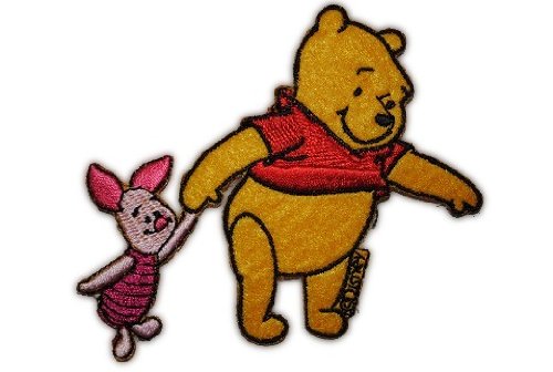 alles-meine.de GmbH Winnie Pooh 9 cm * 8,7 cm Bügelbild Aufnäher Applikation Bär Bear Ferkel von alles-meine.de GmbH