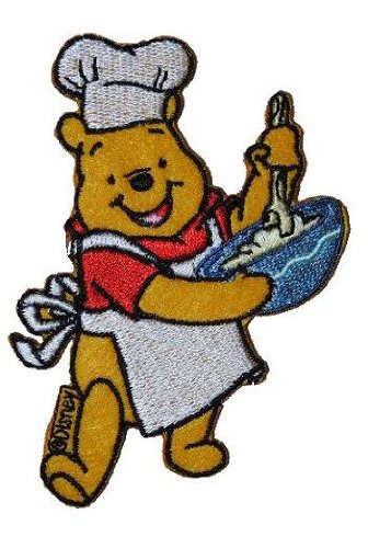 alles-meine.de GmbH Winnie The Pooh 6,8 cm * 9 cm Aufnäher Applikation Bügelbild Patch Bär Bear von alles-meine.de GmbH