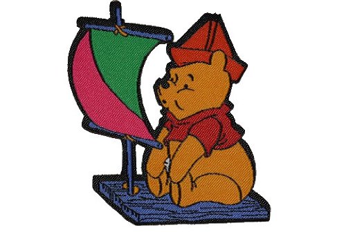 alles-meine.de GmbH Pooh The Bär 6 cm * 6,8 cm Aufnäher Applikation Bügelbild Patch Bär Bear von alles-meine.de GmbH