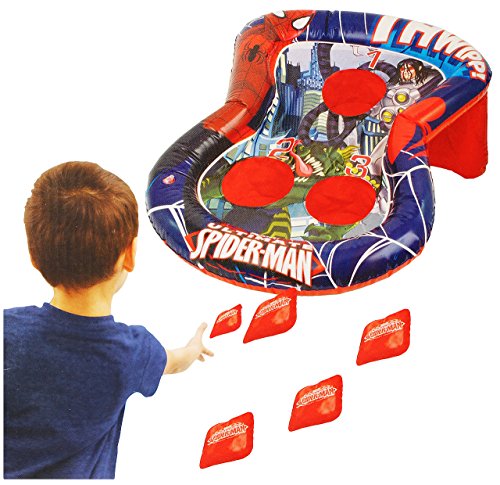 alles-meine.de GmbH Wurfspiel - Spiderman - für Draussen & Drinnen - aufblasbar - Bean Bag Kugeln/Ballspiel - Bälle - für Kinder - Jungen - Spiderman - Partyspiel Kindergeb.. von alles-meine.de GmbH