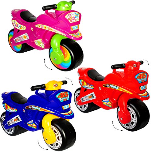 alles-meine.de GmbH XL Kinderlaufrad - Motorrad - Jungen Farbe - Lauflernrad - für Innen & Außen - extra breite Reifen - selbstständig stehend - Rutschfahrzeug/Rutschauto -.. von alles-meine.de GmbH