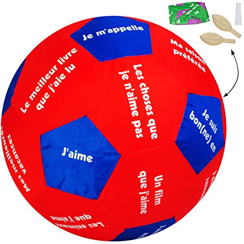 alles-meine.de GmbH XL - Lernspielball - Erzählball - Geschichten & Kennen Lernen - Französisch - Ø 40 cm - Lernspiel Ball - Lernen & Üben & Kennenlernen - Lernball - Kinder .. von alles-meine.de GmbH