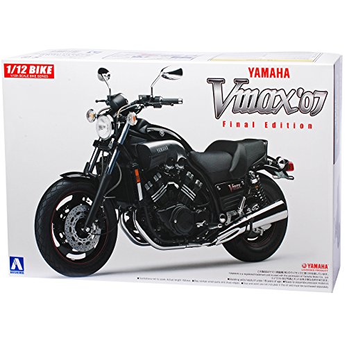 alles-meine.de GmbH Yamah. V-Max 2007 Final Edition Schwarz 51658 Kit Bausatz 1/12 Aoshima Modell Motorrad mit individiuellem Wunschkennzeichen von alles-meine.de GmbH