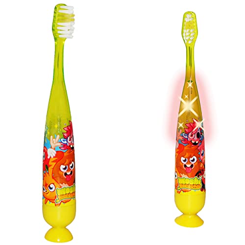 alles-meine.de GmbH Zahnbürste - Moshi Monsters/Monster - 2- Wahl - OHNE LED & LICHT - Saugnapf - Kinder & Baby/hochwertige Borsten - Babyzahnbürste & Kinderzahnbürste fü von alles-meine.de GmbH