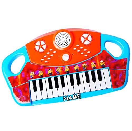 alles-meine.de GmbH elektrisches E-Piano/Keyboard - Minion - ich einfach unverbesserlich - inkl. Name - 25 Funktionen ! - mit Mikrofon - Aufnahme - Funktion/Sound & Melod.. von alles-meine.de GmbH