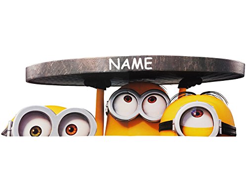 alles-meine.de GmbH große Wandtattoo/Sticker - Minion - Ich einfach unverbesserlich/Gullideckel/Kanaldeckel - incl. Name - Wandsticker - Aufkleber für Kinderzimmer - .. von alles-meine.de GmbH