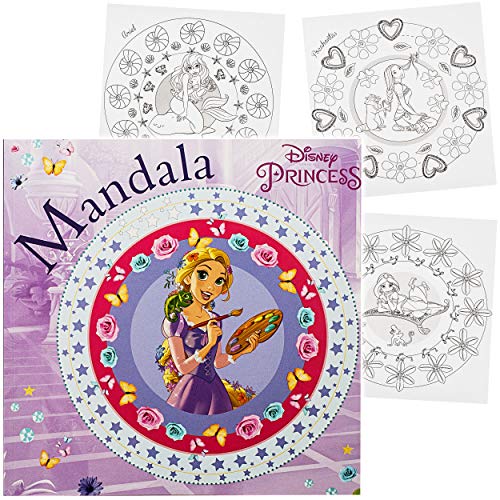 alles-meine.de GmbH großes Malbuch - Mandala - quadratisch - Princess - Prinzessin - Mädchen - Dickes Kindermalbuch - 24 Seiten - für Stifte & Wassermalfarben - Bastelbuch - groß.. von alles-meine.de GmbH