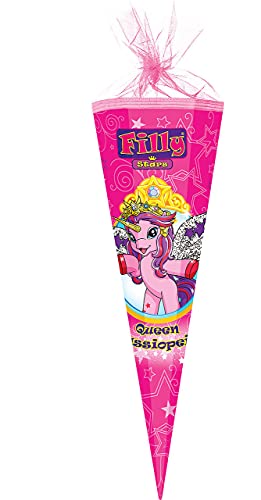 alles-meine.de GmbH komplette Füllung - circa 200 Teile - für Schultüte - Filly Pferd/Einhorn - Cassiopeia - eckig - Organza Abschluß - für ALLE Zuckertüte - mit/ohne Kun.. von alles-meine.de GmbH