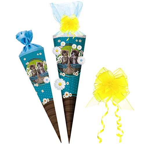 alles-meine.de GmbH mit 3-D Effekt - Blumen & Blüten ! Schultüte - süße Katzen & Kätzchen - 70 cm - rund - incl. Schleife - Organza Abschluß - Zuckertüte - mit/ohne Kun.. alles-meine.de GmbH mit 3-D Effekt - Blumen & Blüten ! Schultüte - süße Katzen & Kätzchen - 70 cm - rund - incl. Schleife - Organza Abschluß - Zuckertüte - mit/ohne Kun.. von alles-meine.de GmbH