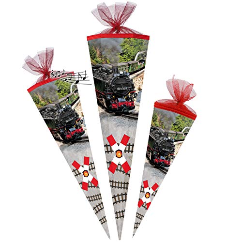 alles-meine.de GmbH mit - Sound Modul & Geräusch + Glitzer Effekt ! - Schultüte - Dampflok - Lokomotive - Eisenbahn - Zug - 22-85 cm - Größe wählbar - rund - Tüllabschluß - Zuc.. alles-meine.de GmbH mit - Sound Modul & Geräusch + Glitzer Effekt ! - Schultüte - Dampflok - Lokomotive - Eisenbahn - Zug - 22-85 cm - Größe wählbar - rund - Tüllabschluß - Zuc.. von alles-meine.de GmbH