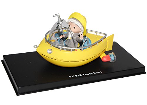 alles-meine.de GmbH unser Sandmännchen Figur - Tauchboot PU 332 - Set incl. Vitrine - Miniatur Figur Traummobile - Sandmann - Sammlermodell - Sammelfigur auch für Puppenstube - M.. von alles-meine.de GmbH