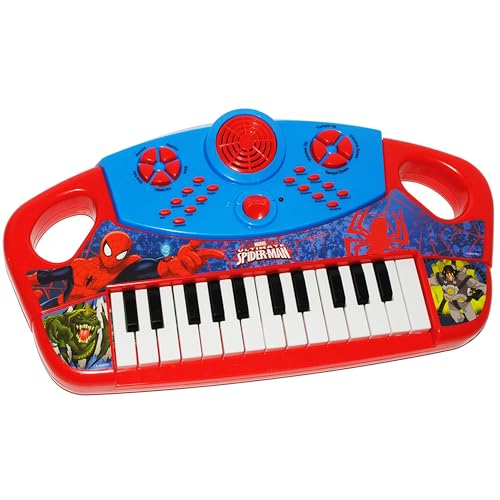 elektrisches E-Piano/Keyboard/Kinderpiano - Ultimate Spiderman - 25 Funktionen ! - mit Aufnahme - Funktion/Sound & Melodien/Rhythmus - mit Verzerr.. von alles-meine.de GmbH