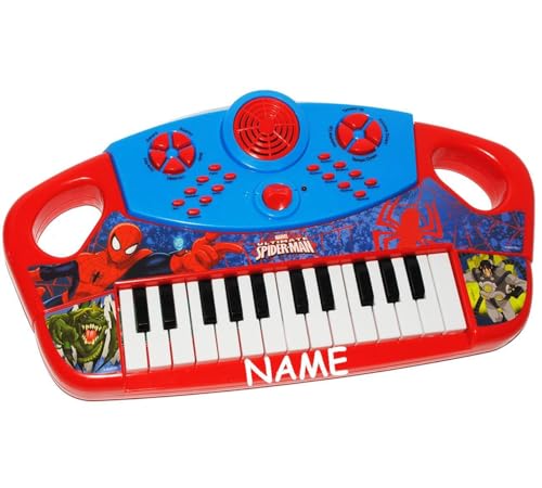 elektrisches E-Piano/Keyboard/Kinderpiano - Ultimate Spiderman - inkl. Name - 25 Funktionen ! - mit Aufnahme - Funktion/Sound & Melodien/Rhythmus .. von alles-meine.de GmbH