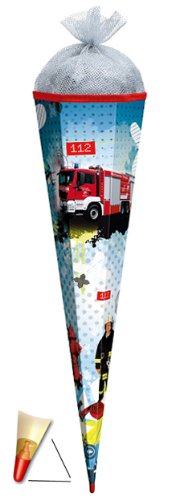 komplette Füllung - Circa 200 Teile - für Schultüte - Feuerwehr mit Holzspitze - mit 6 - eckig - Roth - für Jungen komplette Füllung - Circa 200 Teile - für Schultüte - Feuerwehr mit Holzspitze - mit 6 - eckig - Roth - für Jungen von alles-meine.de GmbH