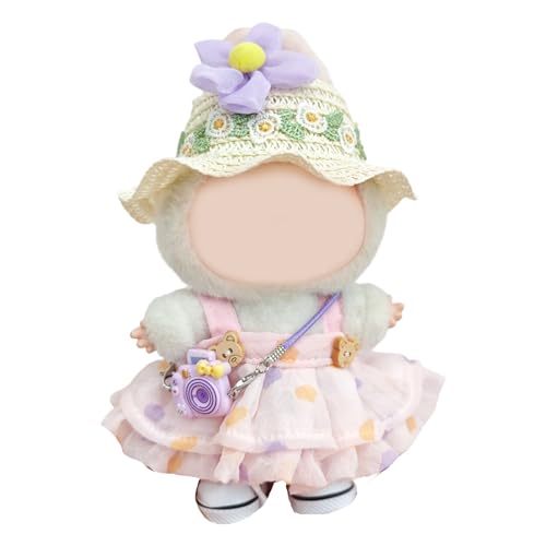 Doll Vacation Ankleidungsset Für 17 cm Mit Gekräuselten Kleidstrohhut Für Kinder Plüsch Urlaub Kleidung Decors Doll Dress Set Doll Vacation Ankleidungsset Für 17 cm Mit Gekräuselten Kleidstrohhut Für Kinder Plüsch Urlaub Kleidung Decors Doll Dress Set von alloneslife