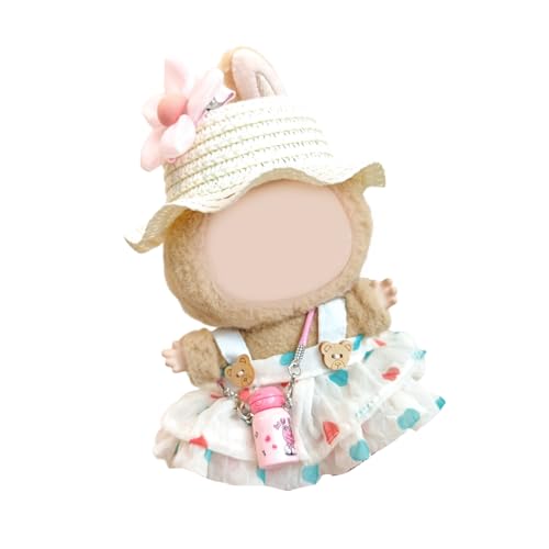 Doll Vacation Ankleidungsset Für 17 cm Mit Gekräuselten Kleidstrohhut Für Kinder Plüsch Urlaub Kleidung Decors Doll Dress Set Doll Vacation Ankleidungsset Für 17 cm Mit Gekräuselten Kleidstrohhut Für Kinder Plüsch Urlaub Kleidung Decors Doll Dress Set von alloneslife