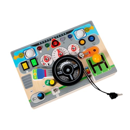 Interaktives Holzlenkradspielzeug Für Kinderhandel Lernen Bildungsspiel Mit LED Switches Und Safe Design Educational Hölzer Fahrsimulator Interaktives Holzlenkradspielzeug Für Kinderhandel Lernen Bildungsspiel Mit LED Switches Und Safe Design Educational Hölzer Fahrsimulator von alloneslife
