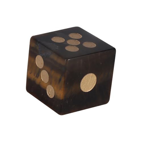 Natürlicher Kristall, mehrseitig, Rollenspiel, Tischspiel, Würfel, sechsseitig, runde Ecken, Mahjong-Zubehör, natürliches Kristall, Geschenk Natürlicher Kristall, mehrseitig, Rollenspiel, Tischspiel, Würfel, sechsseitig, runde Ecken, Mahjong-Zubehör, natürliches Kristall, Geschenk von alloneslife