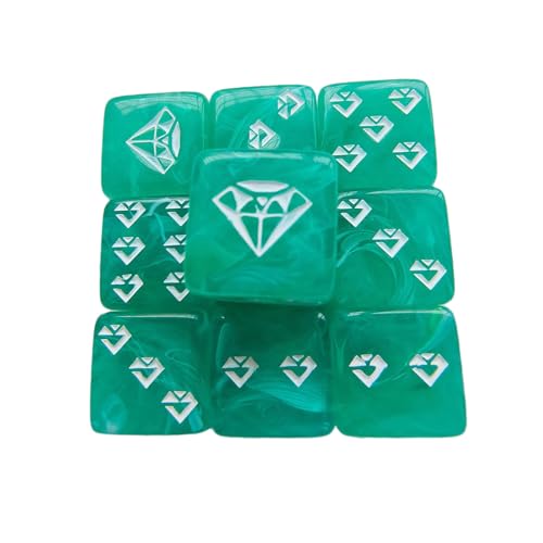 alloneslife 10pcs Acrylic 6 Sieben Runde Ecke Dices Juwel Muster Tischspiel Math Zählung Lehrwerkzeug Mahjong Zubehör Sechsseitige Runde Ecke alloneslife 10pcs Acrylic 6 Sieben Runde Ecke Dices Juwel Muster Tischspiel Math Zählung Lehrwerkzeug Mahjong Zubehör Sechsseitige Runde Ecke von alloneslife
